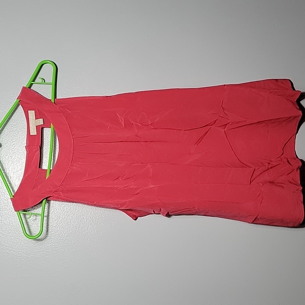Banana Republic Silk Tank Top Sleeveless Blouse Pink Lace Size 8